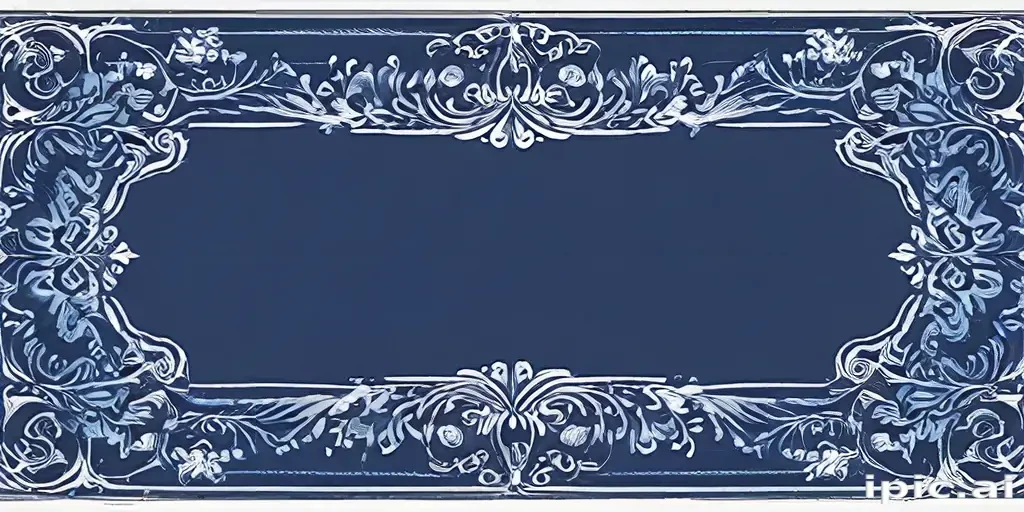 blue border design