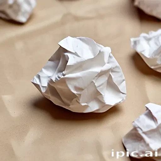 crumpled up paper