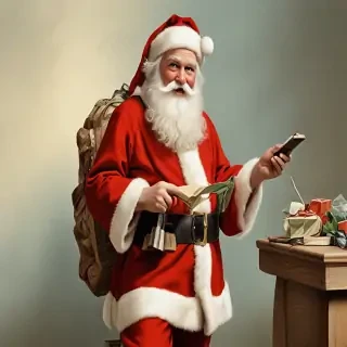 vintage santa images free