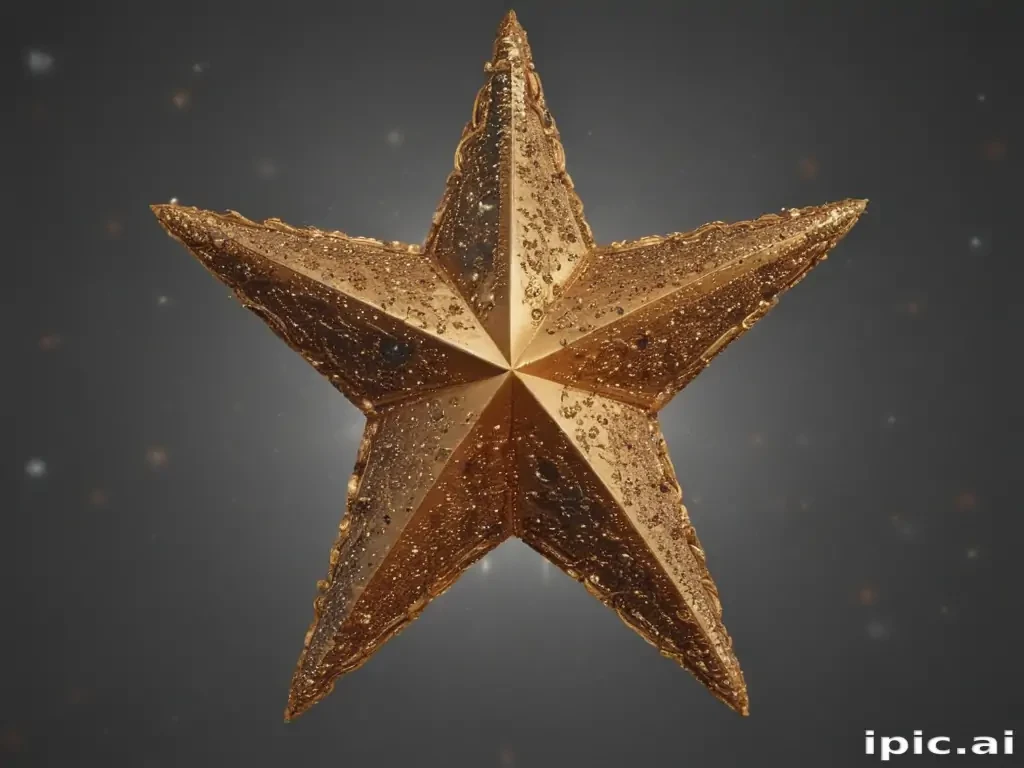 glitter star png