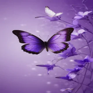 butterfly purple background