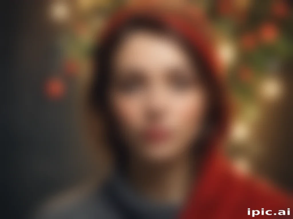 christmas background portrait