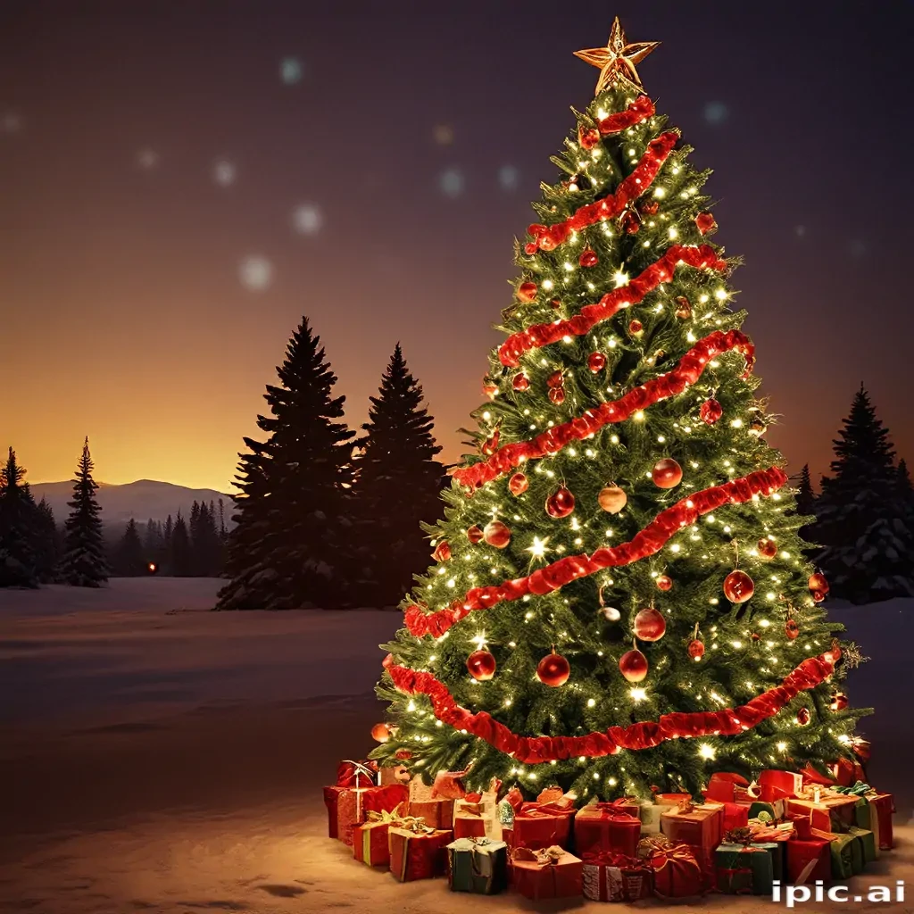 christmas tree pc wallpaper