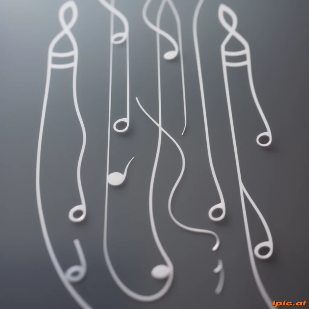 transparent music notes