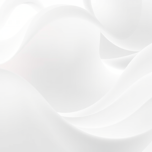 Create a soft abstract background with flowing white curves, high dynamic range, captured with a DSLR camera at f/2.8, ISO 100, 50mm lens, shot in natural light from a low angle, using a long exposure technique to enhance smoothness and fluidity.