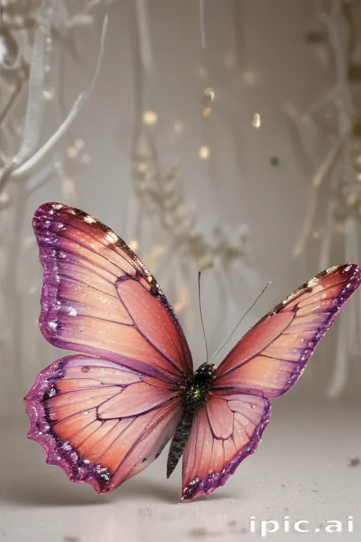glitter butterfly wallpaper