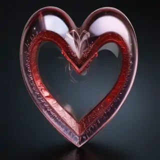 aesthetic transparent heart