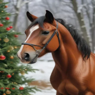 merry christmas horse images