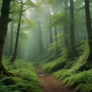 green forest aesthetic