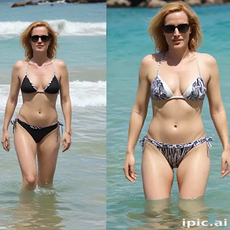 gillian anderson bikini pics