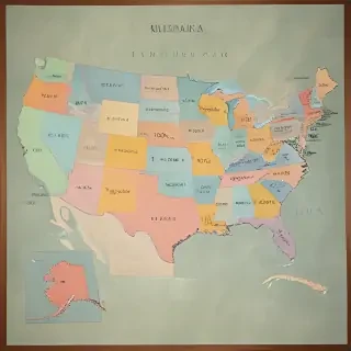 united states map with state names