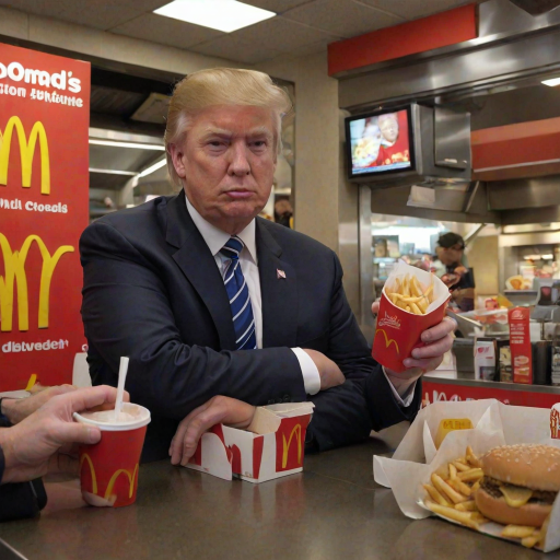 donald trump at mcdonalds