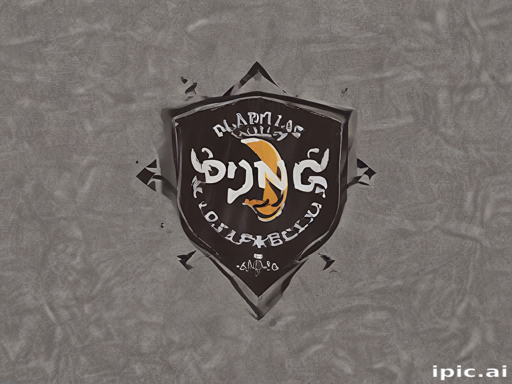 Creative Artistic Shield Design Featuring Unique Lettering and Stylish ...