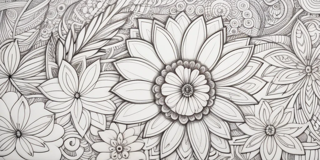 flower doodle art