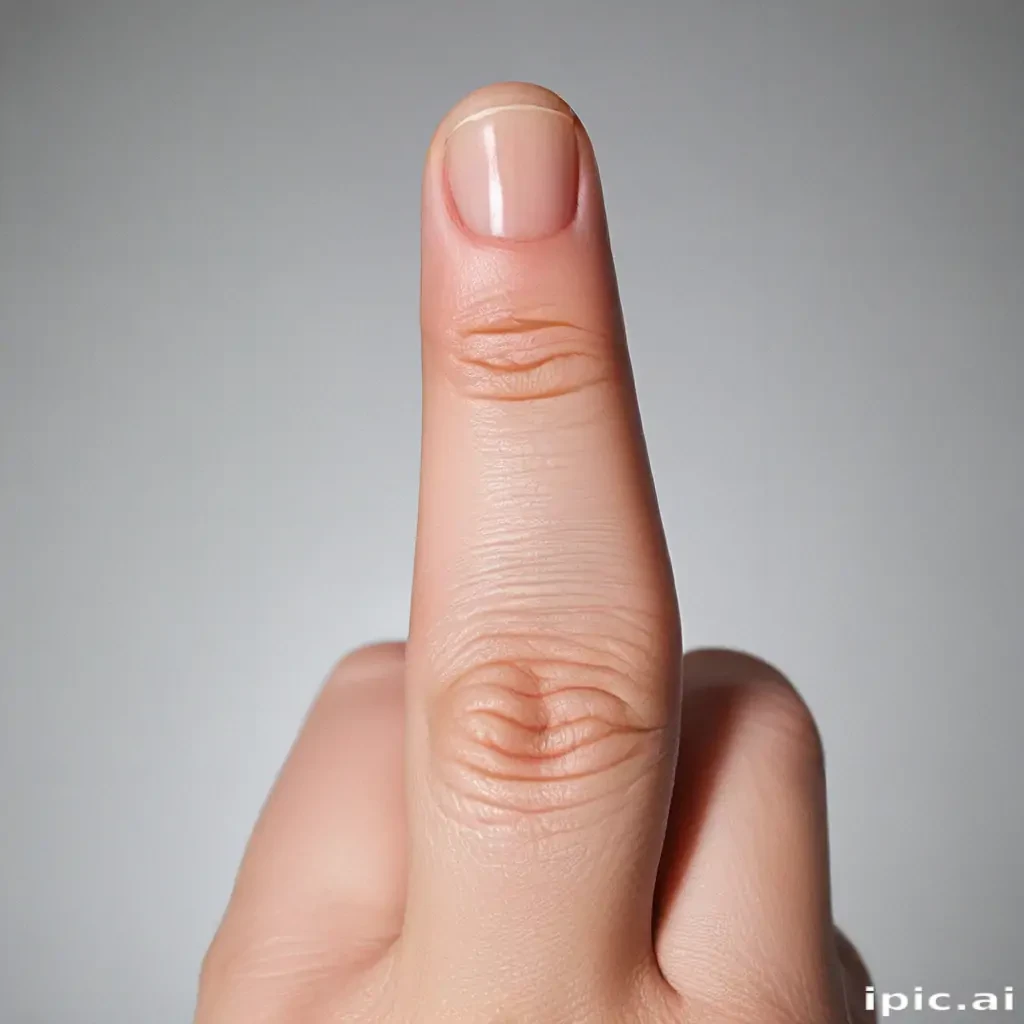 middle finger transparent