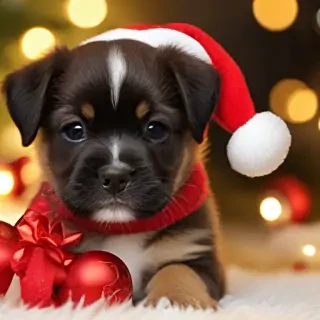 christmas puppy desktop backgrounds