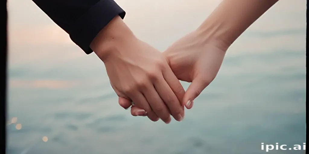 couple holding hands aesthetic