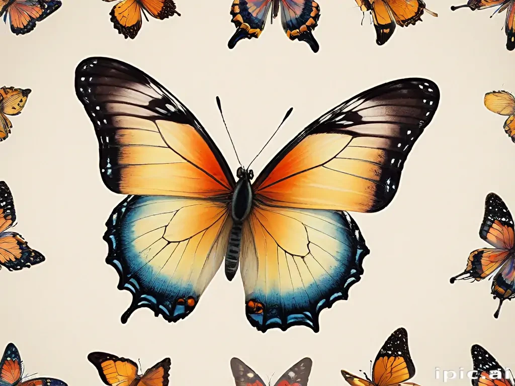 butterfly no background