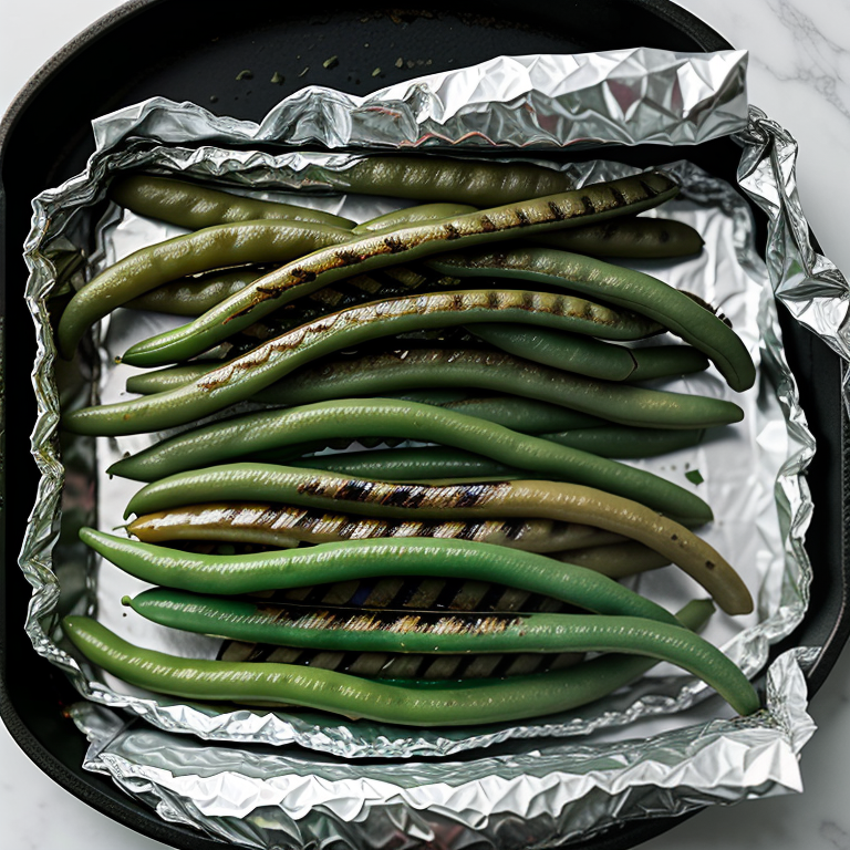 grill green beans in foil