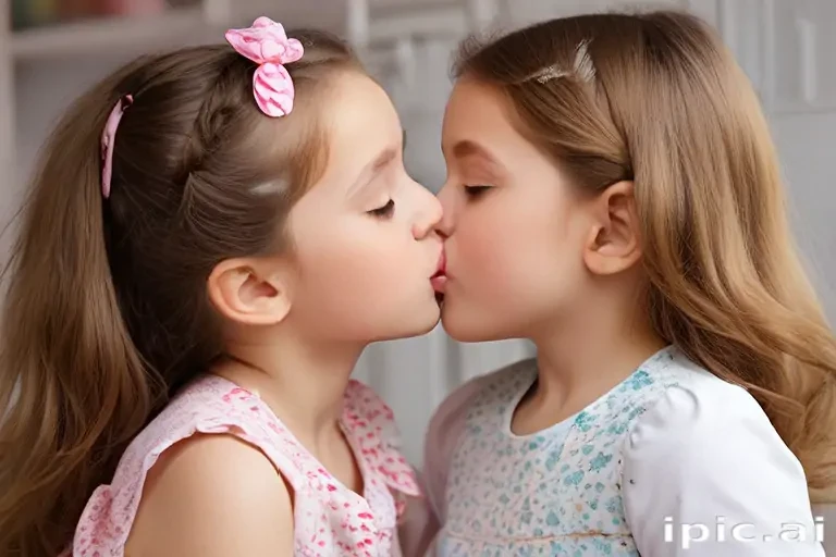 2 girls kissing