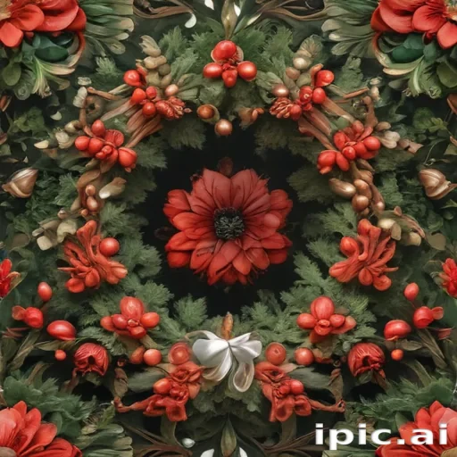 wreath drawing
