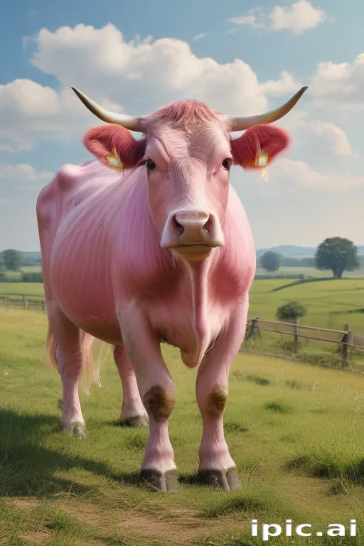 pink cow wallpaper