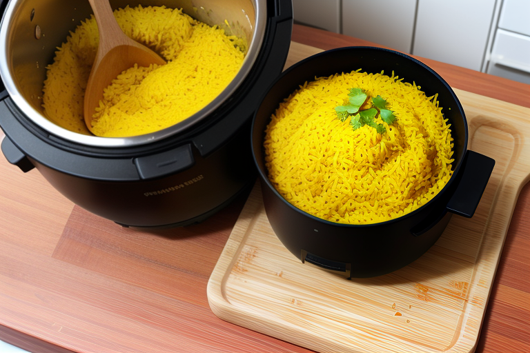 turmeric rice in rice cooker