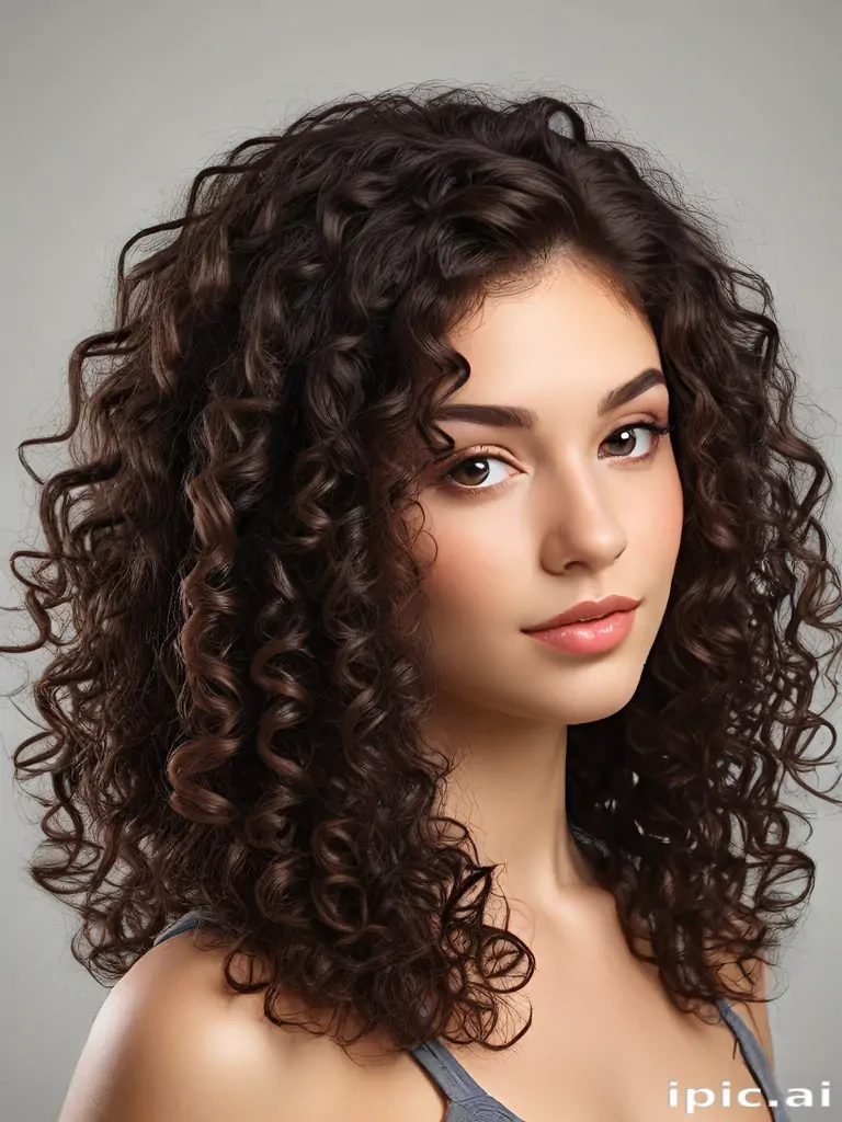 curly hair png