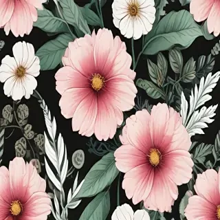 flower aesthetic drawings
