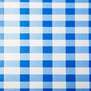 blue checkered background