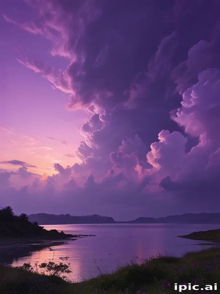 purple sky wallpaper