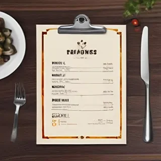 restaurant menu mockup free