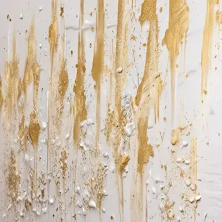 gold and white background