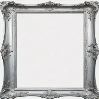 silver picture frame png