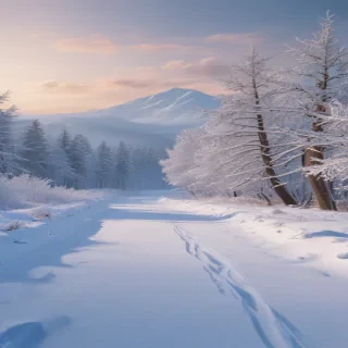winter zoom background