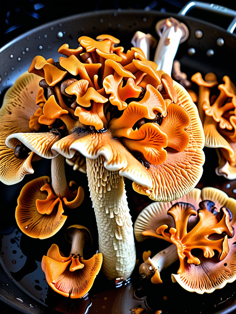 how to cook chicken of the woods mushrooms