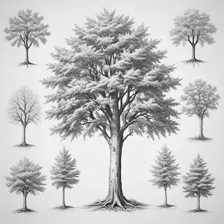images of trees for drawing
