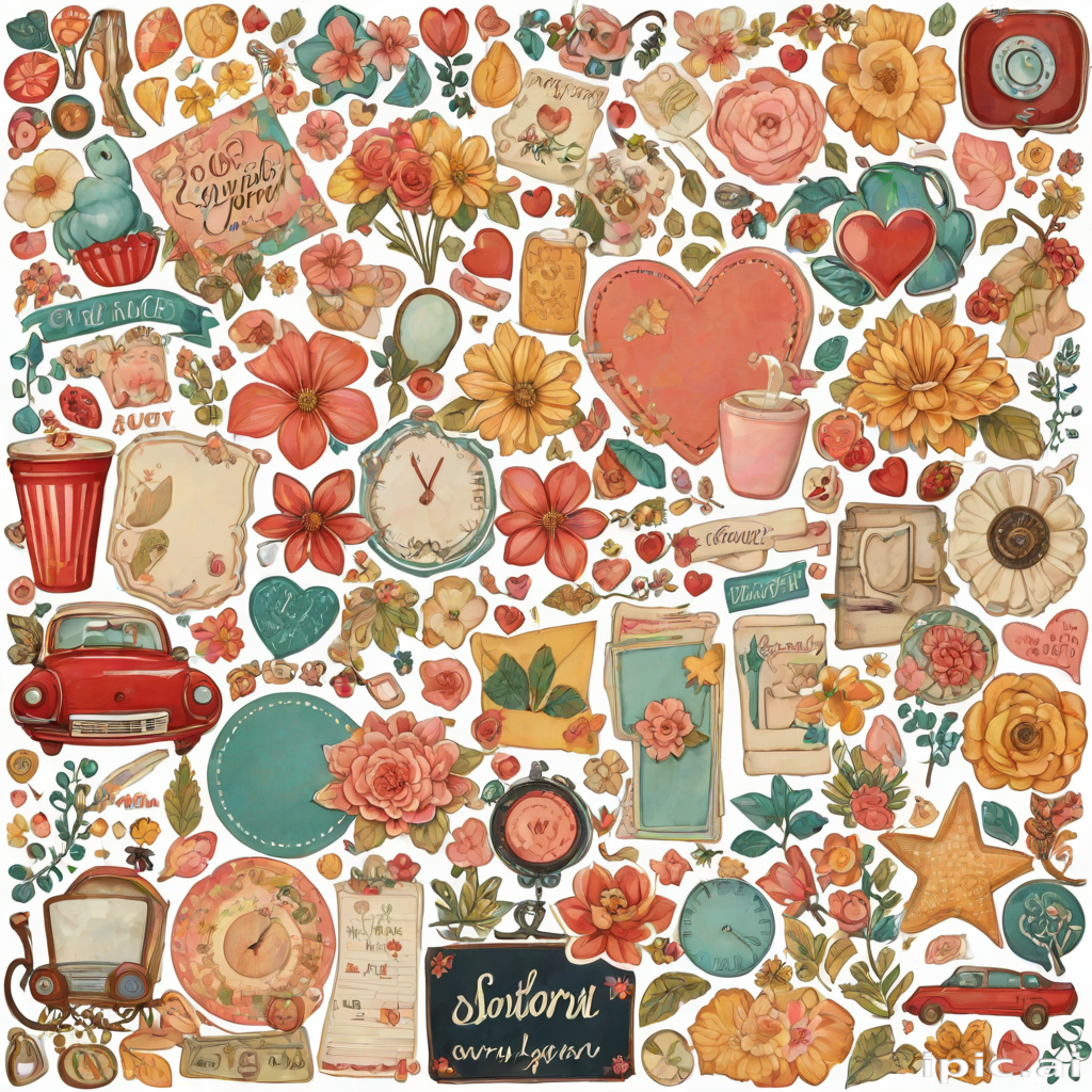 scrapbook stickers png