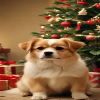 christmas dog backgrounds
