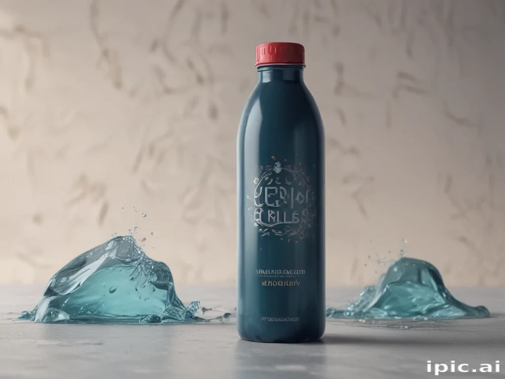 water bottle mockup