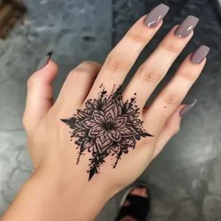 cute hand tattoos for black females