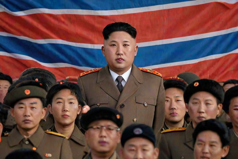 north korea flag