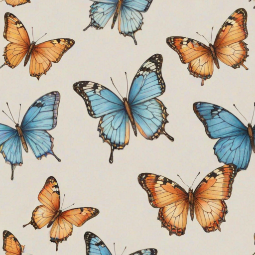drawing butterflies