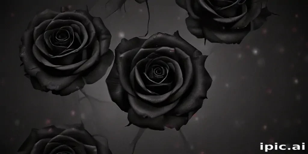 black roses background