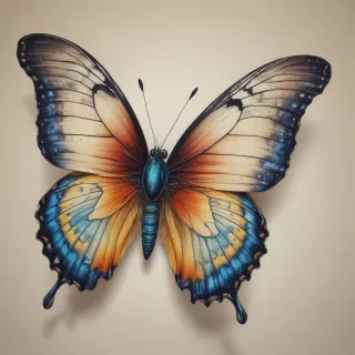 drawing butterfly