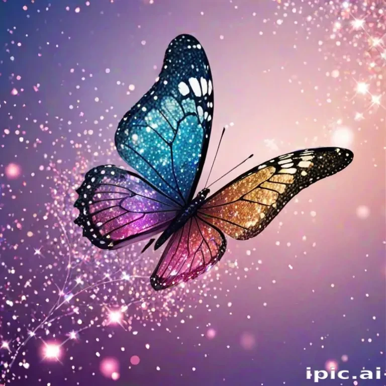 glitter butterfly wallpaper