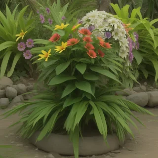 png border flower