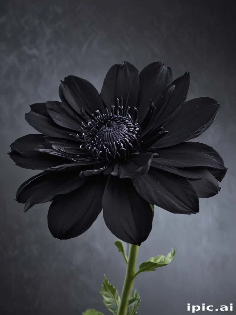 black flower