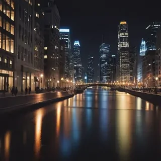 city lights background