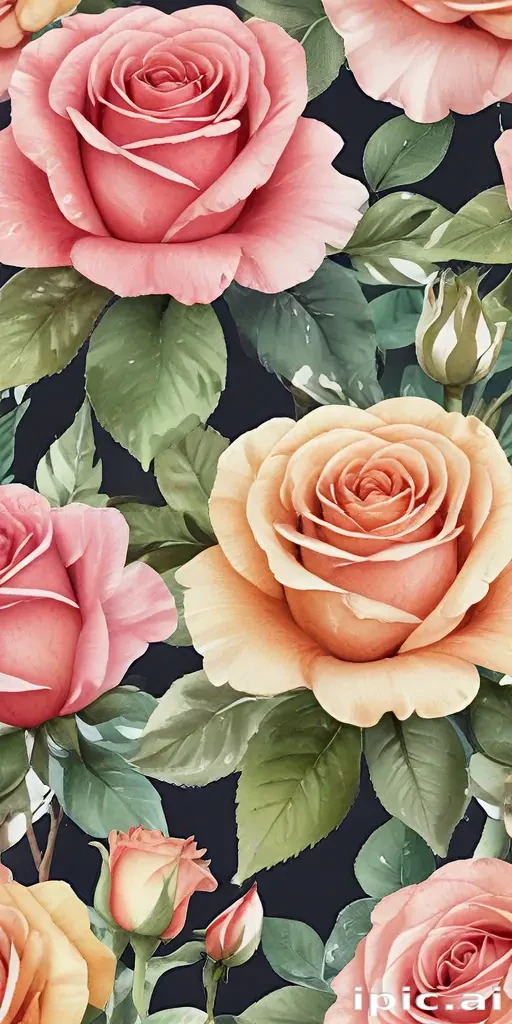 watercolor roses png